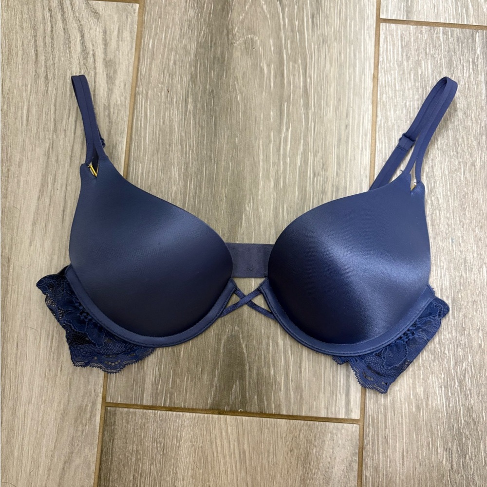 Victoria's Secret Deep Blue Lace Bra